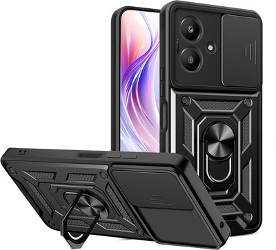 Kypo Back Cover for Poco M6 5G(Black, Slider, Pack of: 1)