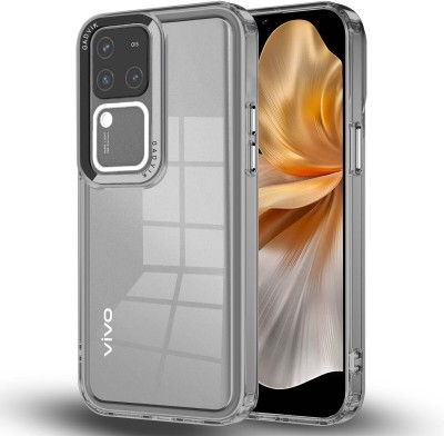 gadvik Back Cover for Vivo V30 5G(Black, Grey, Transparent, Grip Case, Silicon, Pack of: 1)