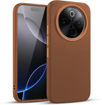 V-TAN Back Cover for Vivo Y300 Pro 5G(Brown, Waterproof, Pack of: 1)