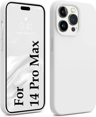 Infigo Back Cover for Apple iPhone 14 Pro Max(White, Camera Bump Protector, Silicon, Pack of: 1)