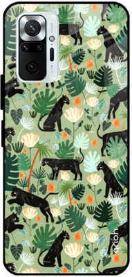 QRIOH Glass Back Cover for Mi Redmi Note 10 Pro Max(Multicolor, Grip Case, Silicon, Pack of: 1)