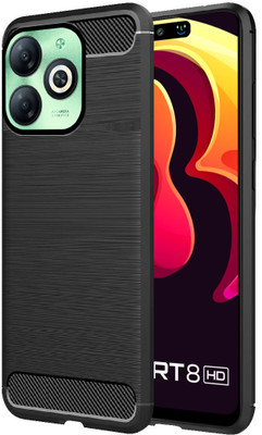 SMARTPOCKET Back Cover for Infinix Smart 8 HD(Black, Hard Case, Pack of: 1)