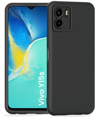 ZAMN Back Cover for VIVO Y15S(Black, Silicon, Pack of: 1)