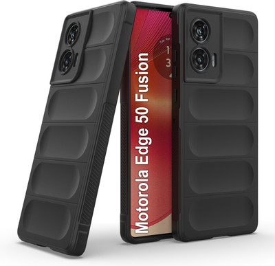 GLOBAL NOMAD Back Cover for Motorola Edge 50 Fusion(Black, 3D Case, Silicon, Pack of: 1)