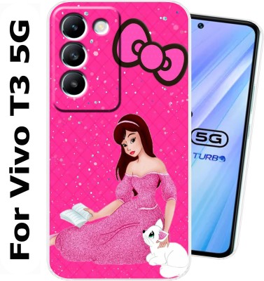 Cooldone Back Cover for Vivo T3 5G(Multicolor, Grip Case, Silicon, Pack of: 1)
