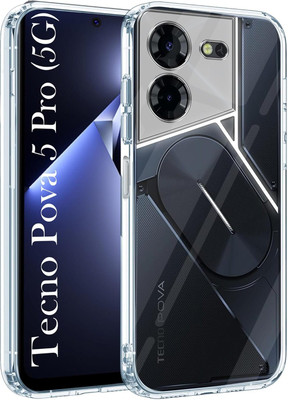 Casenew Back Cover for Tecno Pova 5 Pro 5G(Transparent, Shock Proof, Silicon, Pack of: 1)