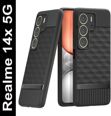 Flipkart SmartBuy Back Cover for Realme 14X 5G(Black, Flexible, Silicon, Pack of: 1)