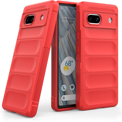 GLOBAL NOMAD Back Cover for Google Pixel 7A(Red, Grip Case, Silicon, Pack of: 1)