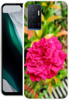 Rockyard Back Cover for vivo Y75 4G, V2117, RED, ROSE, ROSES, FLOWER(Pink, Flexible, Silicon, Pack of: 1)