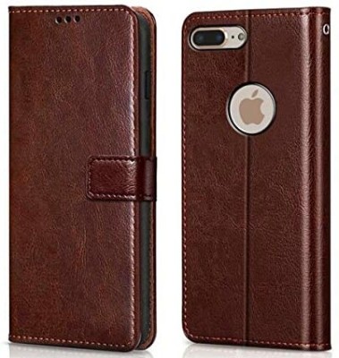Takshiv Deal Flip Cover for Apple iPhone 7S Plus(Brown, Dual Protection, Pack of: 1)