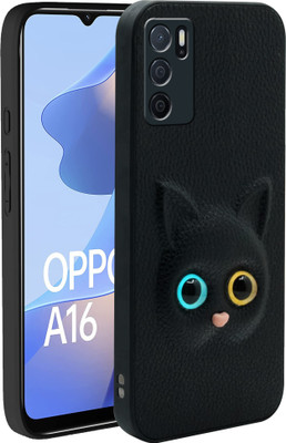 SMARTPOCKET Back Cover for Oppo A16(Black, 3D Case, Pack of: 1)