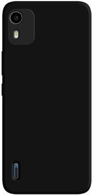 FwellT Back Cover for Nokia C12/C12 Pro(Black, Silicon, Pack of: 1)
