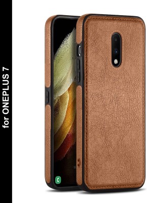 RESOURIS Back Cover for OnePlus 7(Brown, Camera Bump Protector, Pack of: 1)