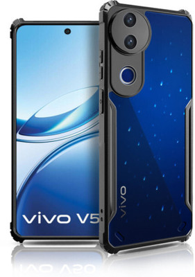 DMJHP Back Cover for vivo V50 5G(Black, Camera Bump Protector, Pack of: 1)