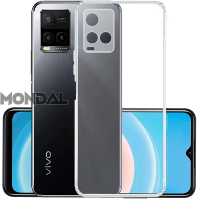 MONDAL Back Cover for VIVO Y21, VIVO Y21S, VIVO Y33S, with Camera Protection Cover & Dust Plug(Transparent, Flexible, Silicon, Pack of: 1)