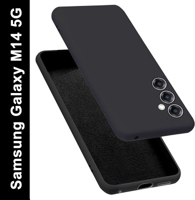 Micvir Back Cover for Samsung Galaxy M14 5G(Black, Dual Protection, Silicon, Pack of: 1)