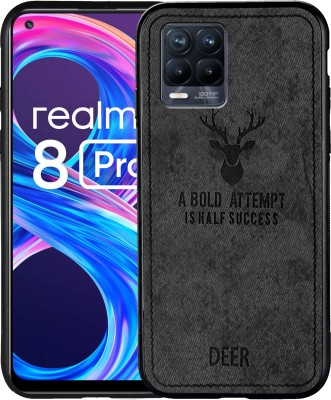 SMARTPOCKET Back Cover for Realme 8 Pro(Black, Grip Case, Pack of: 1)