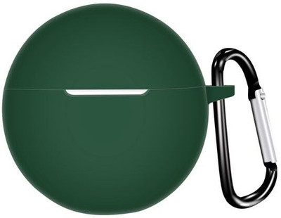 SUNGROW Back Cover for Silicone Case with Oppoo Enco 2/Enco Air 2i Buds -Green(Green, Shock Proof, Silicon, Pack of: 1)