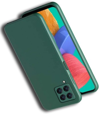Winble Back Cover for Samsung Galaxy F12 / M12 / A12 5g, Original Liquid Silicone Case(Green, Dual Protection, Silicon, Pack of: 1)