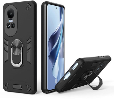 NDCOM Back Cover for Oppo Reno 10 5G, Oppo Reno 10 Pro 5G(Black, Rugged Armor, Pack of: 1)