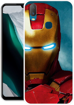 FRONK Back Cover for vivo U10, V1916, IRON, MAN, MARVEL, SUPER, HERO(Red, Flexible, Silicon, Pack of: 1)