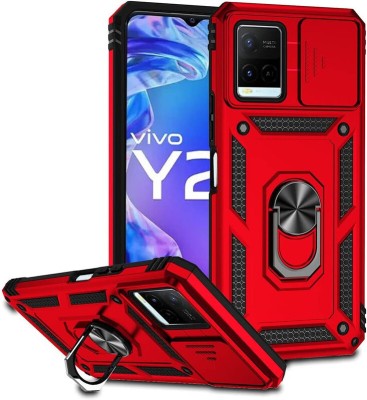 SmartLike Bumper Case for Vivo Y21 (2021)(Red, Shock Proof, Pack of: 1)