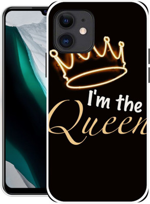 play fast Back Cover for Apple iPhone 12, MGJF3HN/A, QUEEN, RANI, PRINCESS(Brown, Flexible, Silicon, Pack of: 1)