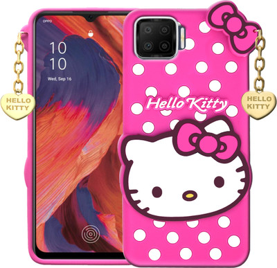 SMARTPOCKET Back Cover for Oppo F17(Pink, 3D Case, Pack of: 1)