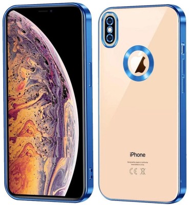 APTIVOS Back Cover for Apple iPhone XS Max Shock Proof CD Chrome Logo Case(Blue, Shock Proof, Pack of: 1)