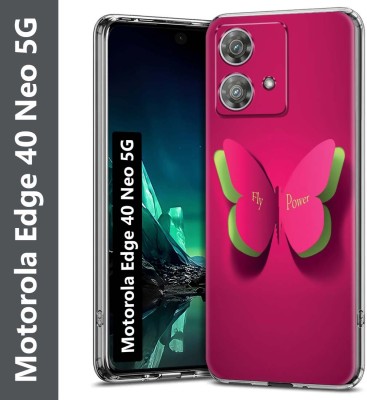 LoudCase Back Cover for Motorola Edge 40 Neo, Motorola Moto Edge 40 Neo(Pink, Grip Case, Silicon, Pack of: 1)