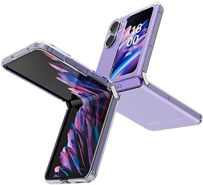 RUNICHA Back Cover for Oppo Find N2 Flip 5G, Oppo Find N2 Flip(Transparent, Shock Proof, Pack of: 1)