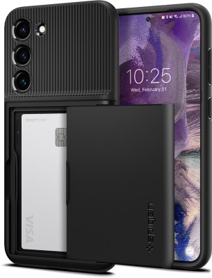 Spigen Slim Armor CS Back Cover for Samsung Galaxy S23 Plus(Black, Shock Proof, Pack of: 1)