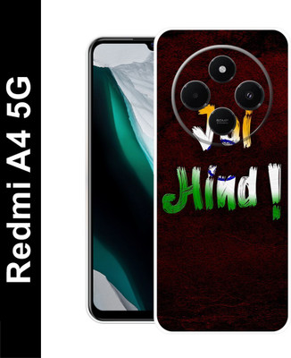 COVERBAK Back Cover for Redmi A4 5G(Black, Flexible, Silicon, Pack of: 1)