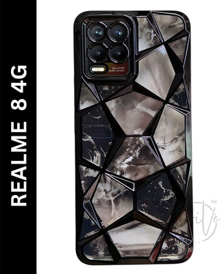 Hive Back Cover for Realme 8 4G(Black, Grip Case, Silicon, Pack of: 1)