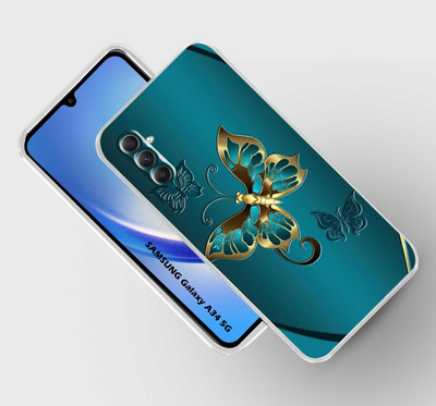 Cravation Back Cover for SAMSUNG Galaxy A34 5G(Green, Gold, Silicon, Pack of: 1)