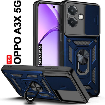 AESTMO Back Cover for Oppo A3X 5G(Blue, Slider, Pack of: 1)