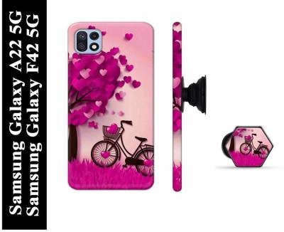 Elite Case Back Cover for Samsung Galaxy A22 5G, Samsung Galaxy F42 5G(Pink, Cases with Holder, Pack of: 2)