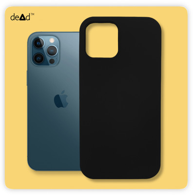 dead Back Cover for APPLE iPhone 12 Pro (With Logo)(Black, Grip Case, Silicon, Pack of: 1)