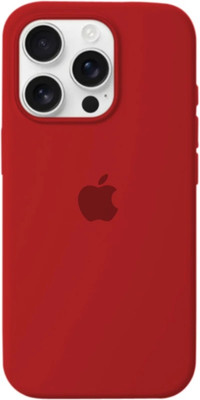City Soles Back Cover for Iphone 16 PRO(Red, Flexible, Silicon, Pack of: 1)