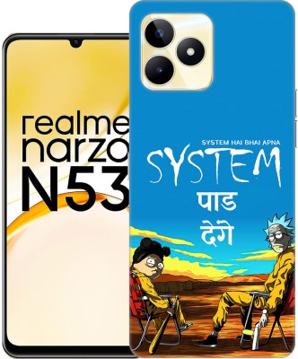 TIKTIK Back Cover for Realme Narzo N55 back |Realme RMX3710 back |Realme Narzo N55|Print -79(Multicolor, Flexible, Silicon, Pack of: 1)