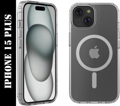 Flipkart SmartBuy Back Cover for Apple iPhone 15 Plus(Transparent, Magsafe, Pack of: 1)
