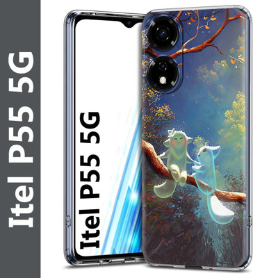 Fashionury Back Cover for itel P55 5G(Multicolor, Grip Case, Silicon, Pack of: 1)