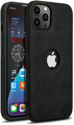 Kreatick Back Cover for Flexible Pu Leather Super Soft-Touch | Bumper Case for Apple iPhone 12 Pro max(Black, Camera Bump Protector, Pack of: 1)