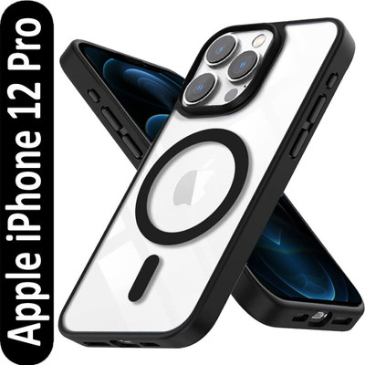 LAMIYANA Back Cover for Apple iPhone 12 Pro(Black, Magsafe, Pack of: 1)