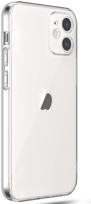 Phone Care Back Cover for Apple iPhone 12(Transparent, White, Grip Case, Pack of: 1)