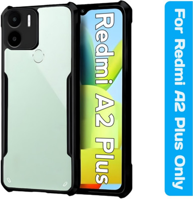 Mezokart.com Back Cover for Redmi A2 Plus(Transparent, Dual Protection, Pack of: 1)
