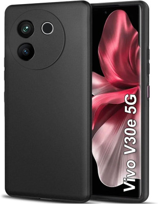 Mobile Back Cover Bumper Case for Vivo V30E, Vivo V30e 5G(Black, Shock Proof, Silicon, Pack of: 1)