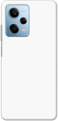 NDCOM Back Cover for Redmi Note 12 Pro 5G / POCO X5 PRO 5G Plain White Printed Hard Case(Multicolor, Hard Case, Pack of: 1)