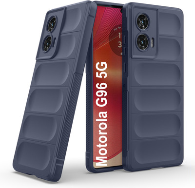 GLOBAL NOMAD Back Cover for Motorola G96 5G(Blue, 3D Case, Silicon, Pack of: 1)