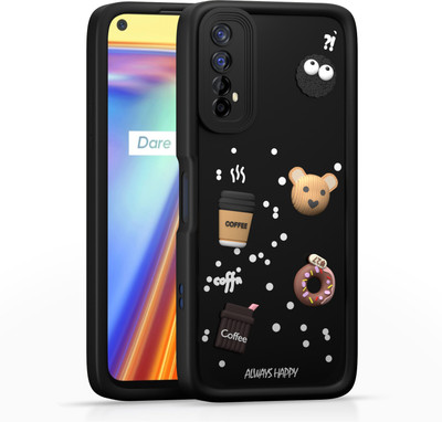 Pikkme Back Cover for Realme 7 / Narzo 30 4G / Narzo 20 Pro(Black, Grip Case, Silicon)